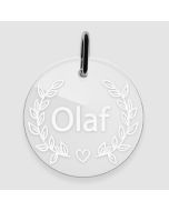 Médaille Plexiglas gravée rond 33x33 mm