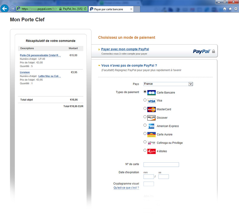 Paiement Paypal Chou-pet